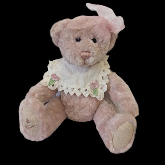 GUND Barton's Creek Collection Limited Edition  Bear Jointed 12" Pink - Picture 1 of 8